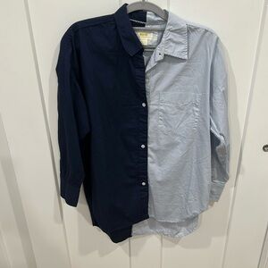 Maeve by Anthropologie Bennett Button-Down Shirt: Colorblock Edition